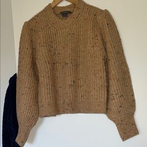 French Connection Cropped Knit Sweater with Speckles Ladles Size Medium